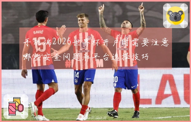 手机端2026世界杯开户时需要注意哪些安全问题和平台选择技巧