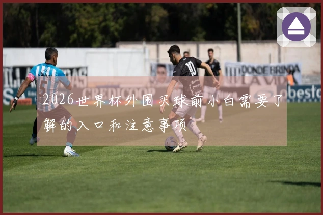 2026世界杯外围买球前小白需要了解的入口和注意事项